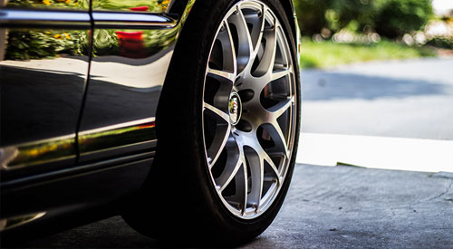 alloy wheel and tyre